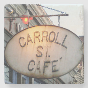 Porta-copo De Pedra Carroll Rua Cafe Cabbagetown, Carroll Rua Café