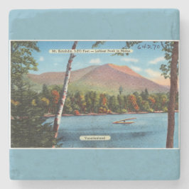 Porta-copo De Pedra Cartão postal Vintage Katahdin