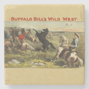 Porta-copo De Pedra Cartaz do Cavaleiro do Oeste Selvagem de Buffalo B