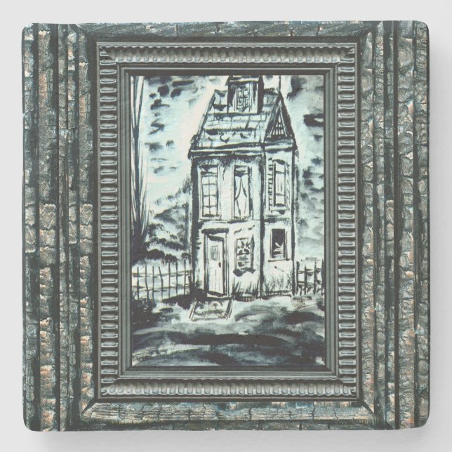 Porta-copo De Pedra Casa de Decepção (Frente)