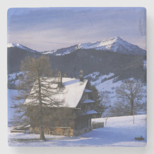 Porta-copo De Pedra Casa de fazenda e Monte Rigi e Pilatus,