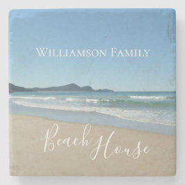 Porta-copo De Pedra Casa de praia personalizada