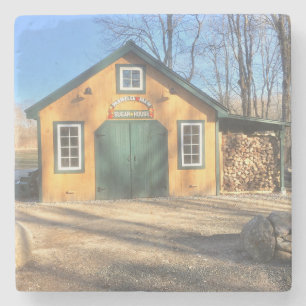 Porta-copo De Pedra Casa do açúcar de bordo na fazenda de Parmelee