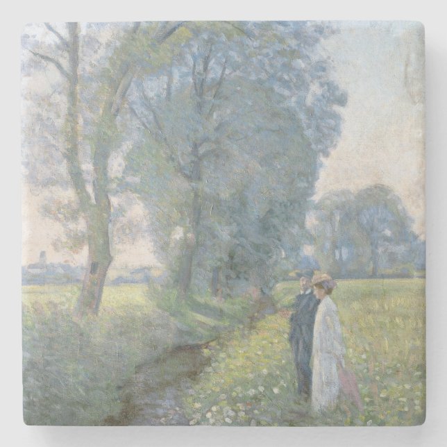 Porta-copo De Pedra Casal Noivo (Casamento e Casamento) (Noivado) (Frente)