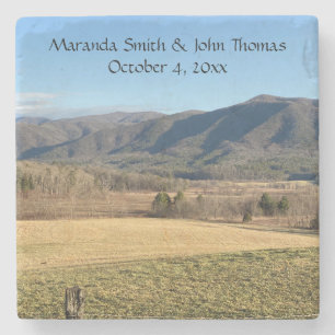 Porta-copo De Pedra Casamento Enfumaçado de Cades Cove