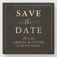 Casamento Minimalista Preto Atemporal Salve A Data