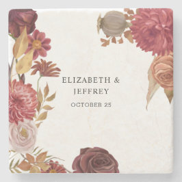 Porta-copo De Pedra Casamento outono de outono Botânico Russo