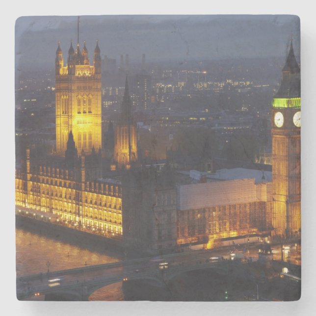 Porta-copo De Pedra Casas do Parlamento, Big Ben, Westminster (Frente)