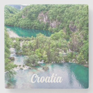 Porta-copo De Pedra Cascata em cascata no Parque dos Lagos de Plitvice