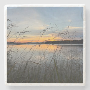 Porta-copo De Pedra Casco Bay Sunrise na Ilha Macworth