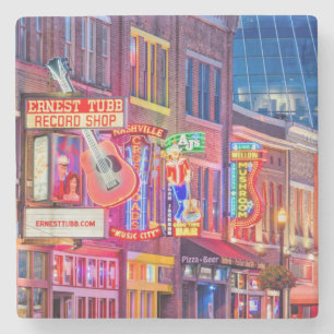 Porta-copo De Pedra Centro da Broadway Street Nashville Tennessee