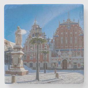Porta-copo De Pedra Centro histórico de cidades em Riga, Letónia