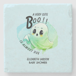Porta-copo De Pedra Chá de Bebê Boo Halloween Tema Azul Festa Fofa
