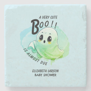 Porta-copo De Pedra Chá de Bebê Boo Halloween Tema Azul Festa Fofa