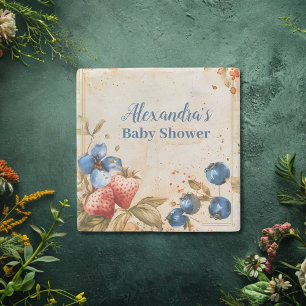 Porta-copo De Pedra Chá de fraldas doce de Berry de Blueberry