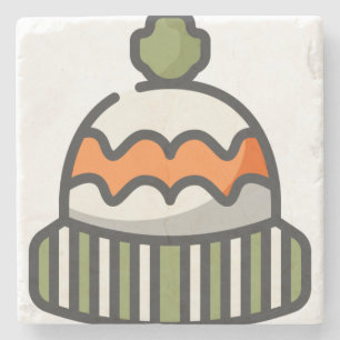 Porta-copo De Pedra chapéu de lã