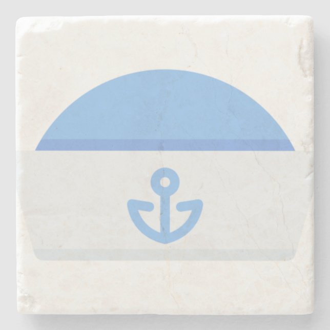 Porta-copo De Pedra chapéu marinheiro (Frente)