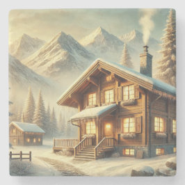 Porta-copo De Pedra Charme alpino