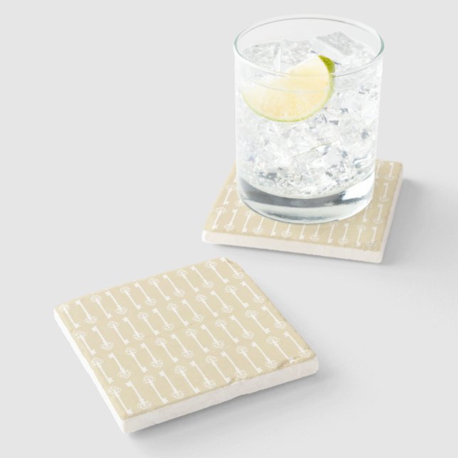 Porta-copo De Pedra Chaves do Victorian da cera de abelha (Lateral)