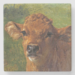 Porta-copo De Pedra Chefe de um Vitelo (por Rosa Bonheur)