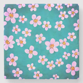 Porta-copo De Pedra Cherry Blossom Stone Porta copos