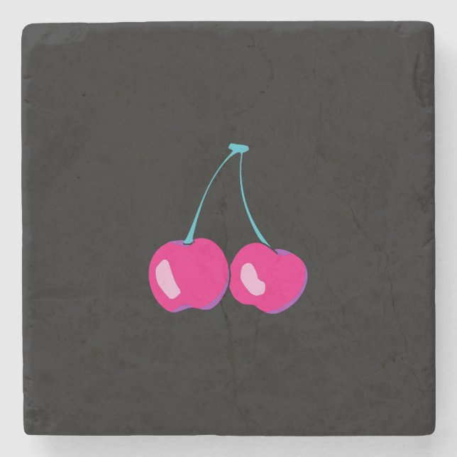 Porta-copo De Pedra Cherry Porta copos (Frente)