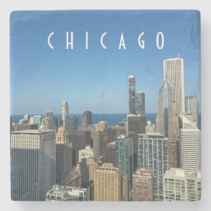 Porta-copo De Pedra Chicago