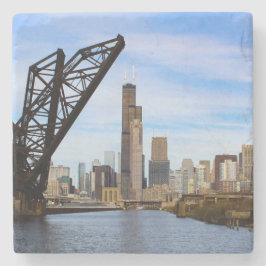 Porta-copo De Pedra Chicago do rio