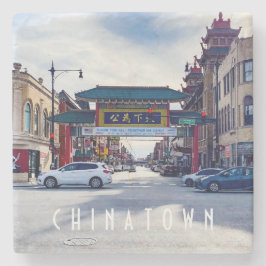 Porta-copo De Pedra Chinatown Chicago Stone Porta copos