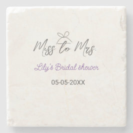 Porta-copo De Pedra Chuveiro de noiva de solteira para sra adicionar n