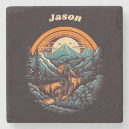 Porta-copo De Pedra Ciclo de vida, retro personalizável