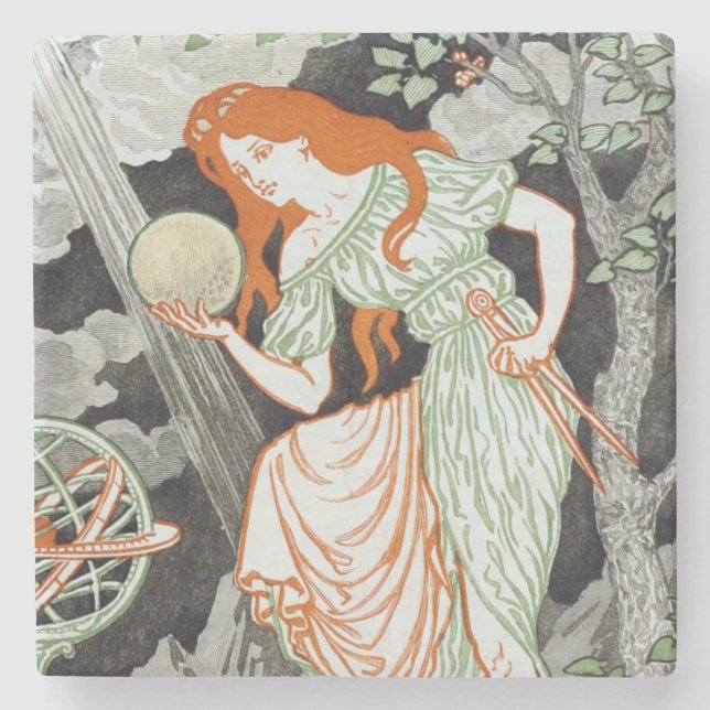 Porta-copo De Pedra Cientista feminina (Mulheres na Ciência e Tecnolog (Frente)