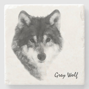 Porta-copo De Pedra Cinza Wolf