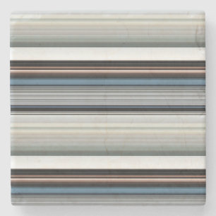 Porta-copo De Pedra Cinzas brancas listras brancas