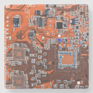 Porta-copo De Pedra Circuito Impresso Conjunto PCB Circuito Laranja Co