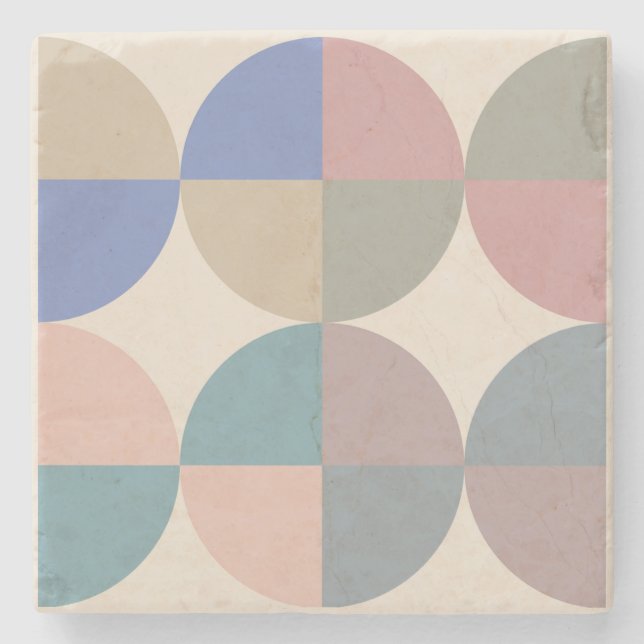 Porta-copo De Pedra Círculos (Frente)