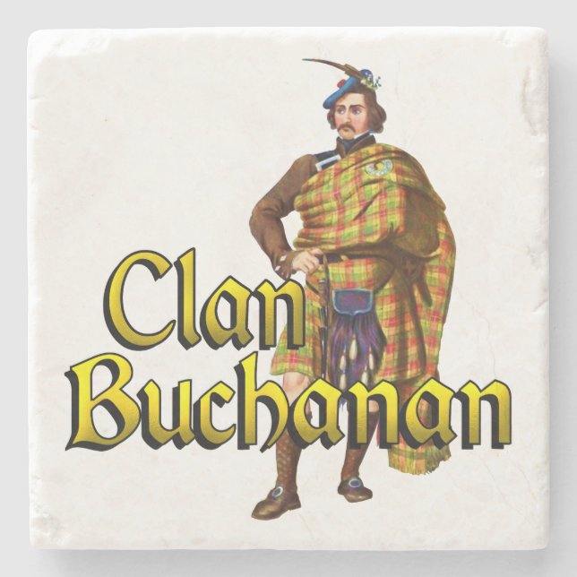 Porta-copo De Pedra Clan Buchanan Old Scottish Tavern (Frente)
