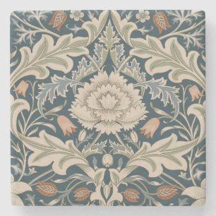 Porta-copo De Pedra Clássico de Flores do Jardim Floral William Morris
