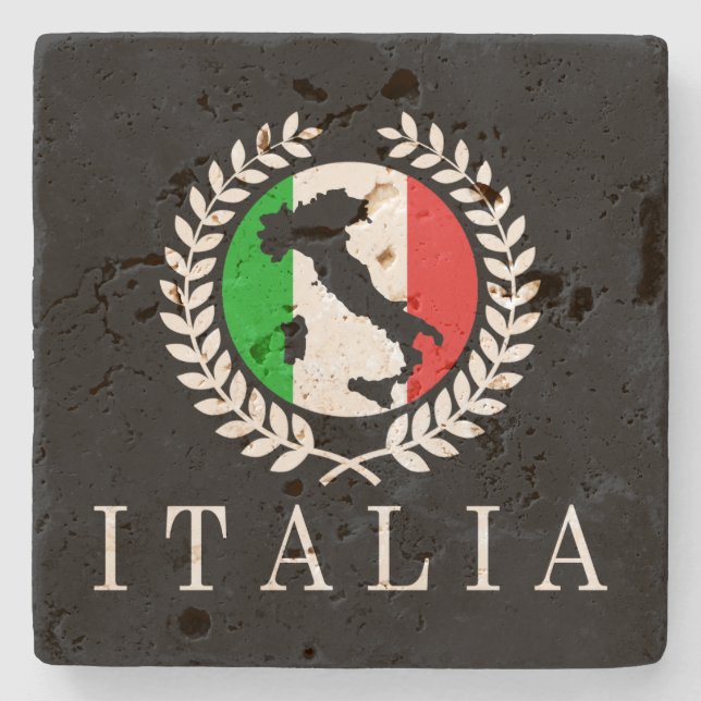 Porta-copo De Pedra Clássico Italiano (Frente)