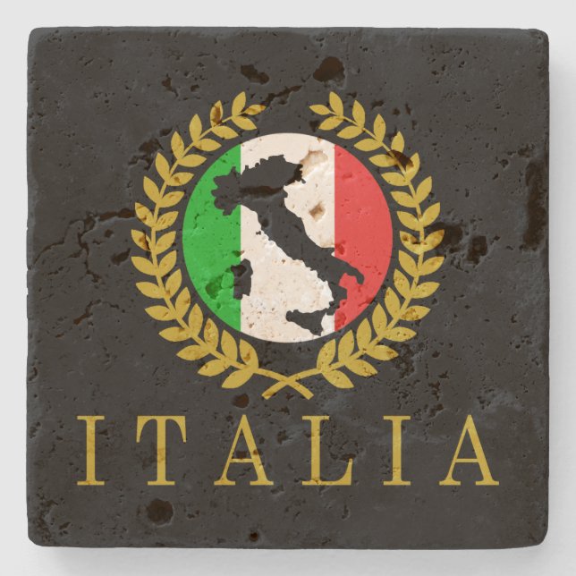 Porta-copo De Pedra Clássico Italiano (Frente)