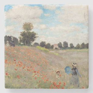 Porta-copo De Pedra Claude Monet - Campo de Papoulas