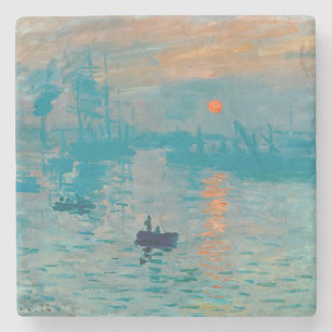 Porta-copo De Pedra CLAUDE MONET - impressão, nascer do sol 1872
