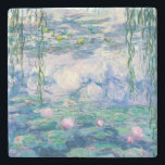 Porta-copo De Pedra CLAUDE MONET - Lírios de água<br><div class="desc">CLAUDE MONET - Lírios de águaÓleo em canvas; reprodução</div>