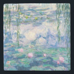 Porta-copo De Pedra CLAUDE MONET - Lírios de água<br><div class="desc">CLAUDE MONET - Lírios de águaÓleo em canvas; reprodução</div>