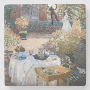 Porta-copo De Pedra Claude Monet - O Luncheon, painel decorativo