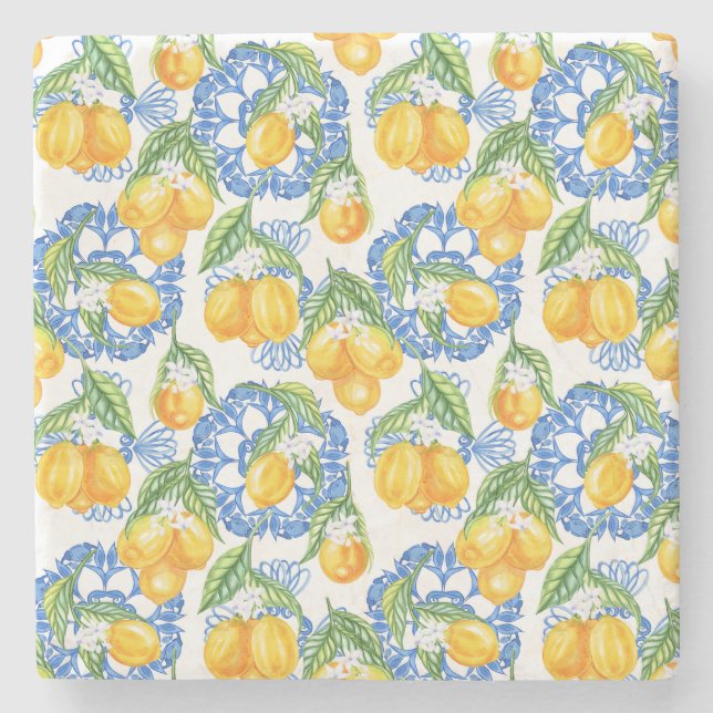 Porta-copo De Pedra Cláusula de limão italiana (Frente)