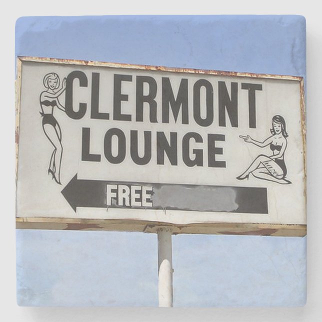 Porta-copo De Pedra Clermont Lounge Atlanta, Clermont Lounge, (Frente)