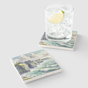 Porta-copo De Pedra Cliffs of Moher, Ireland & Quote