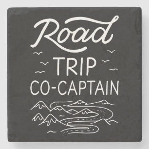 Porta-copo De Pedra Co-capitão de Viagem I - Navegador de RV Amor ao C