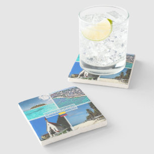 Porta-copo De Pedra CO San Andres - Johnny Cay - San Louis -